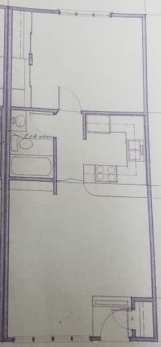 Floor Plan  One Bedroom