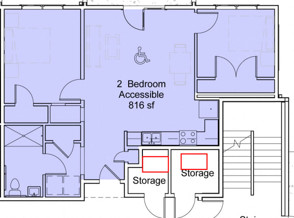 Floor Plan  2 Bedroom