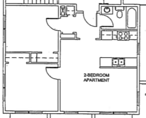 Floor Plan  Two Bedroom