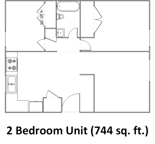 Floor Plan  Two Bedroom