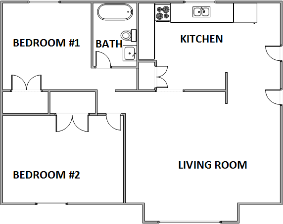 Floor Plan  Two Bedroom