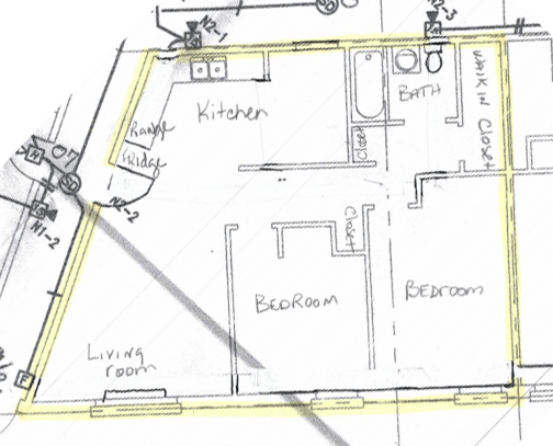 Floor Plan  2-Bedroom Units