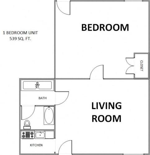 Floor Plan  Floor Plan 1 BR