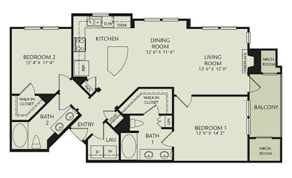 Floor Plan  B1D - Thalia