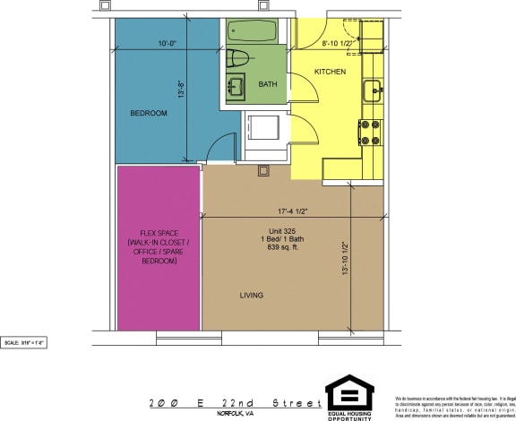 Floor Plan  The Brightleaf Building 325