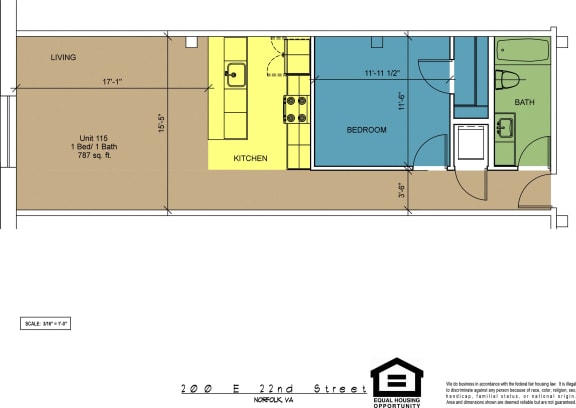 Floor Plan  The Brightleaf Building 115