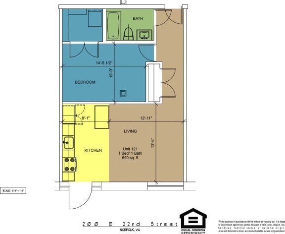 Floor Plan  The Brightleaf Building 121