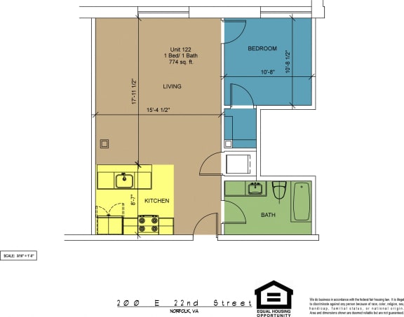 Floor Plan  The Brightleaf Building 122