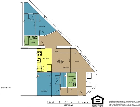 Floor Plan  The Brightleaf Building 128