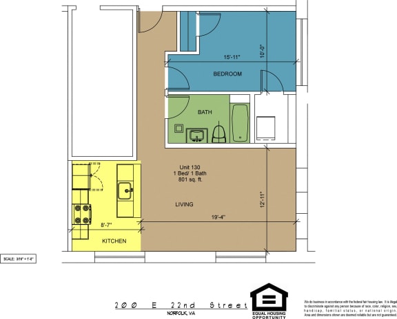 Floor Plan  The Brightleaf Building 130