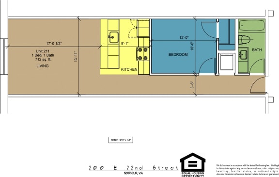 Floor Plan  The Brightleaf Building 211