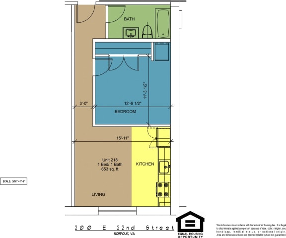 Floor Plan  The Brightleaf Building 218
