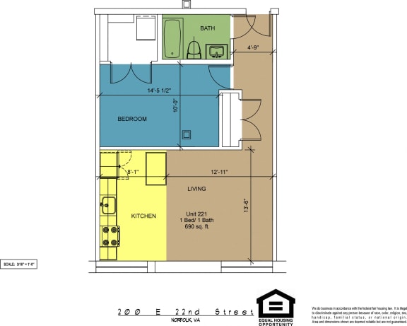 Floor Plan  The Brightleaf Building 221