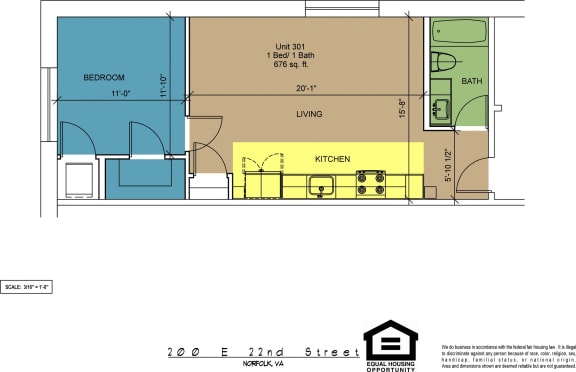 Floor Plan  The Brightleaf Building 301