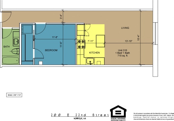 Floor Plan  The Brightleaf Building 310