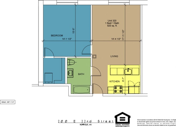 Floor Plan  The Brightleaf Building 320