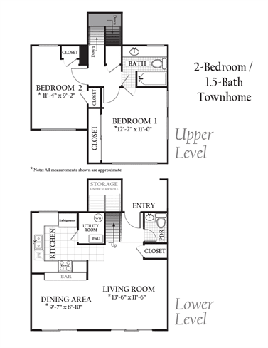 Floor Plan  2Bed1Bath
