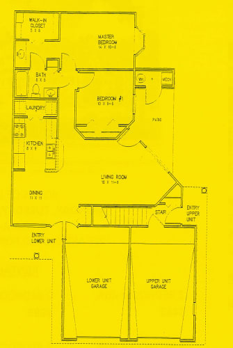 Floor Plan  2 Bed 1 Bath
