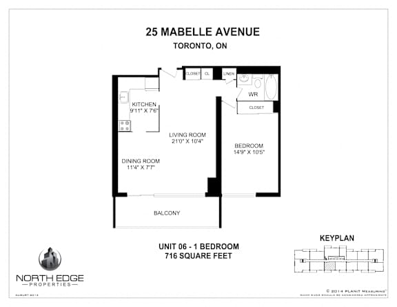 Floor Plan  1 Bedroom