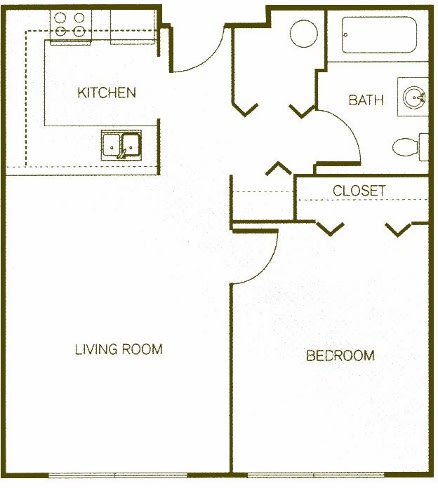 Floor Plan  One-Bedroom