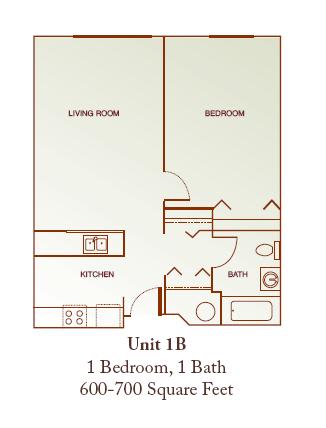 Floor Plan  One-Bedroom