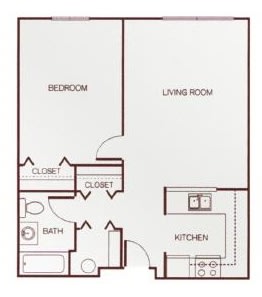 Floor Plan  One-Bedroom