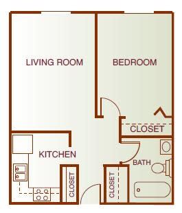 Floor Plan  One-Bedroom (Elevator Building)