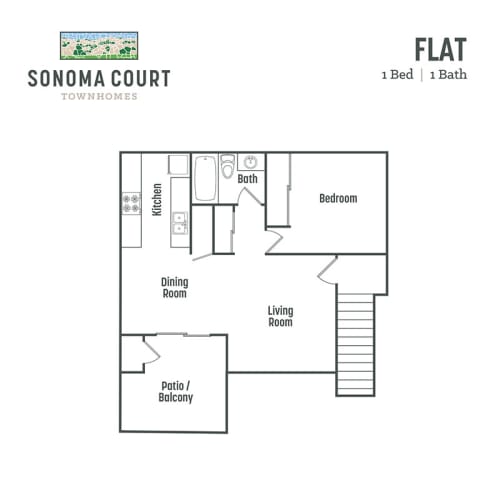Floor Plan  Flat  l Sonoma Court Apartments
