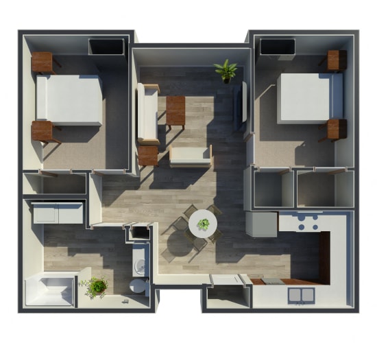 Floor Plan  2 Bedroom