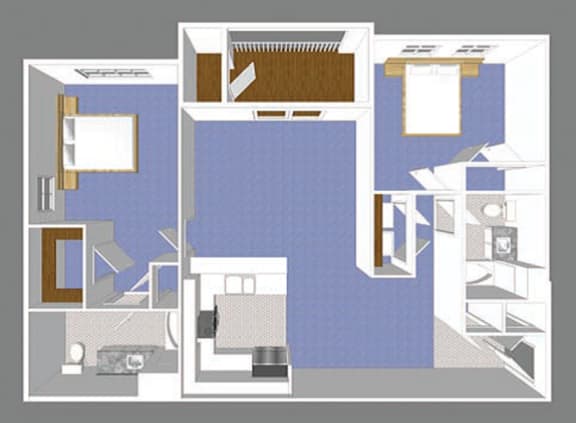Floor Plan  Commons Two Bedroom