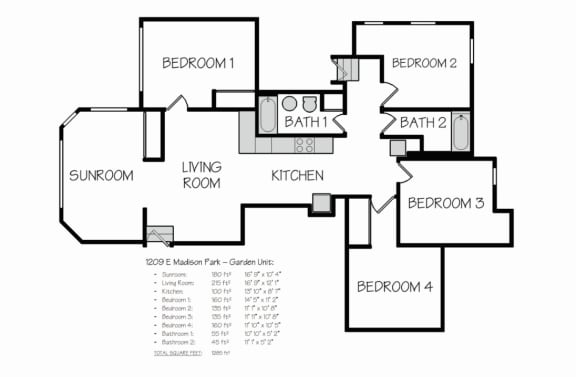 Floor Plan  Four Bedroom