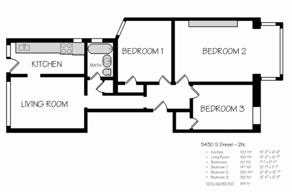 Floor Plan  Three Bedroom