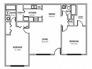 Floor Plan  2 BR