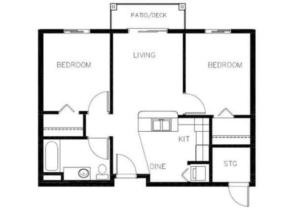 Floor Plan  2x2 units available at Vintage at Bellingham | Bellingham, WA 98226
