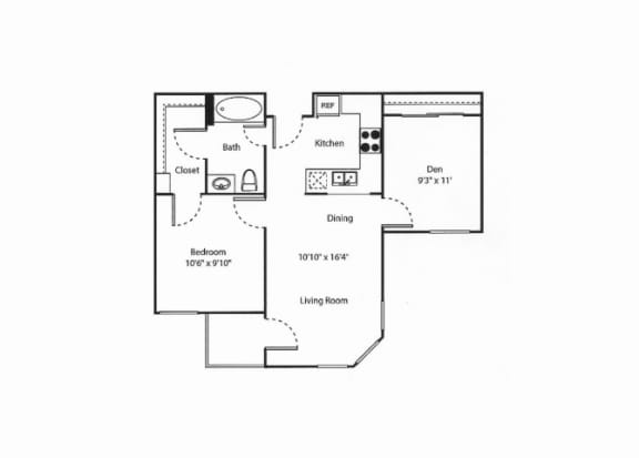 Floor Plan  2 bed Floor Plan  Vintage at Bouquet Canyon Senior Apartments l 2 Bed Room Santa Clarita Ca