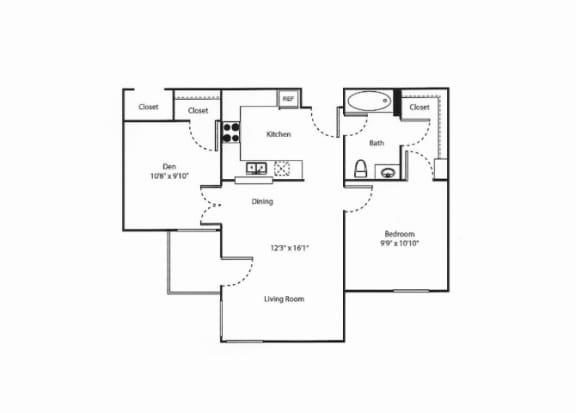 Floor Plan  2 bed Floor Plan  Vintage at Bouquet Canyon Senior Apartments l Santa Clarita Ca