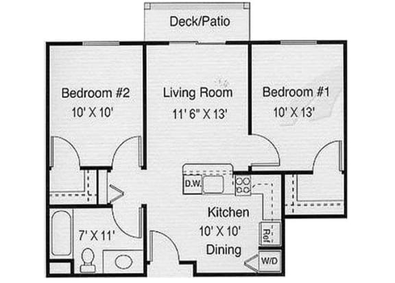 Floor Plan  Henderson, NV  89052 l Vintage at Seven Hills 2 Bedrooms  Floor Plans Senior Apartments