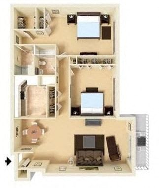 Floor Plan  2B1B