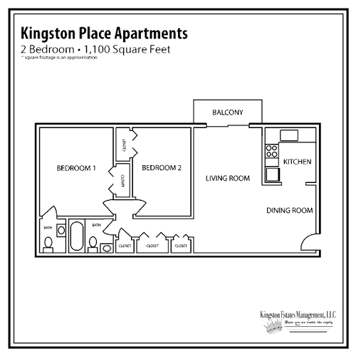 Floor Plan  2 Bedroom