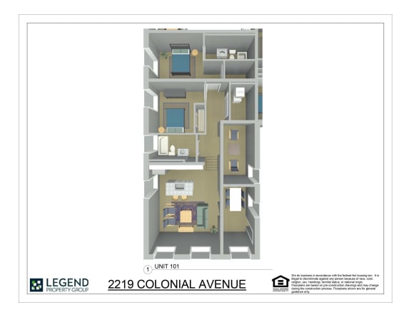 Floor Plan  Linde Lofts 101