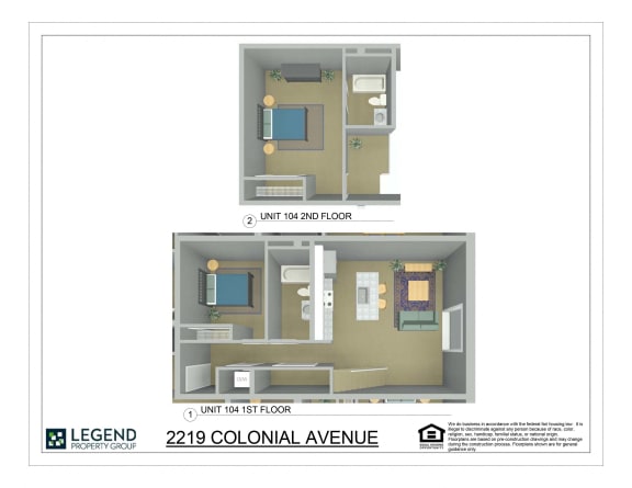 Floor Plan  Linde Lofts 104