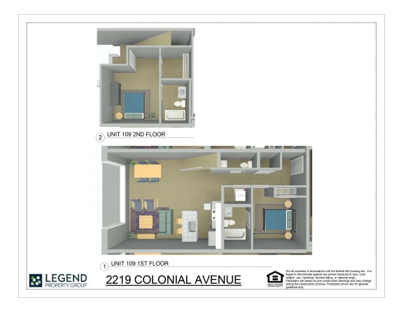 Floor Plan  Linde Lofts 109