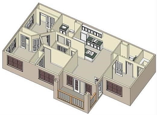 Floor Plan  4X2 units available at Highland by Vintage | Roseville, CA 95678