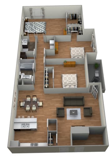 Floor Plan  Post Oak Unit