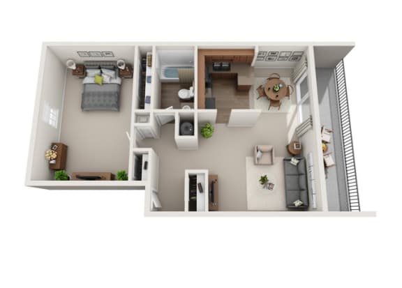 Floor Plan  1 BED 1 BATH