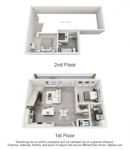 Floor Plan  Two Bedroom Floor Plan - B12