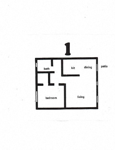 Floor Plan  ONE BEDROOM