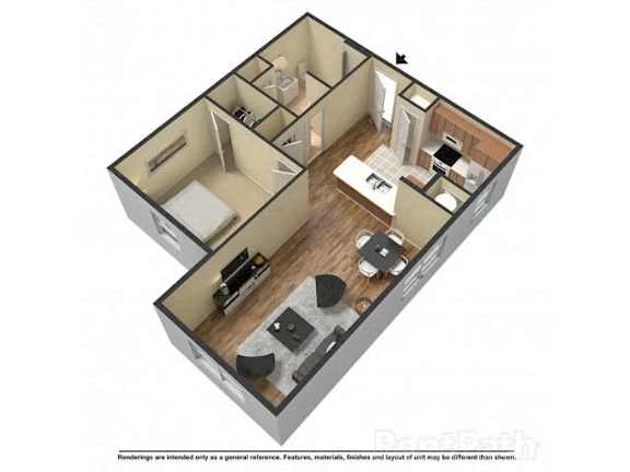 Floor Plan  Creeks Edge 2 Two Bedroom Two Bathroom Floorplan at Arbours at Tumblin Creek ~ Active 55+ Adult Community, Gainesville, Florida