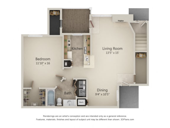 Floor Plan  1A-Sunrise Series