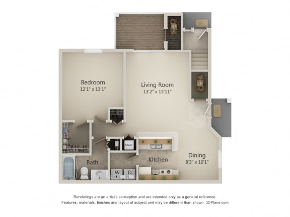 Floor Plan  1C-Sunset Series